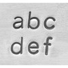 Basic Economy Lowercase Metal Stamp Set  3mm