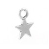 Pack of 20 Small Antique Silver Tone Star Charm 11x9mm