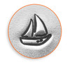 IMPRESSART - Sailboat Metal Stamp - 6mm