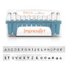 IMPRESSART - Deco Uppercase Metal Stamp Set  3mm