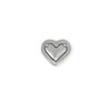 IMPRESSART -  Small Pewter Heart Stamping Blank Border Connector
