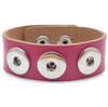 Little Chunks Interchangeable Real Leather Pink Triple Chunk Bracelet