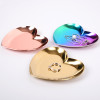 Heart Ring Dish Stainless Steel Ion Plated Ring Dish - Select Colour