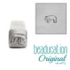 Baby Bear Walking Left Metal Design Stamp - 6.5mm 