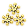 100PCs Gold Tone Snowflake Spacer Beads 8x7mm