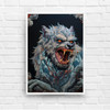 Wolf Man Horror Monster Print | Art Print Gothic Dark Horror 