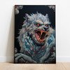 Wolf Man Horror Monster Print | Art Print Gothic Dark Horror 