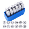 Travel Metal Design Stamp Set 12pcs