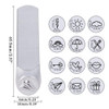 Travel Metal Design Stamp Set 12pcs