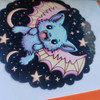 Bat Kawaii whimsical Greeting Card 