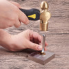 Brass Hammer 1lb and 2" Steel Block Combo