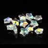 Star Clear AB Crystal Glass Faceted Bead Charms