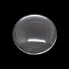 30mm Round Clear Glass Cabochon Dome