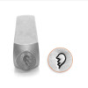 Broken Heart- Right & Left Metal Stamp - 6mm
