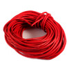 Red Round Real Leather Jewellery Cord 2mm