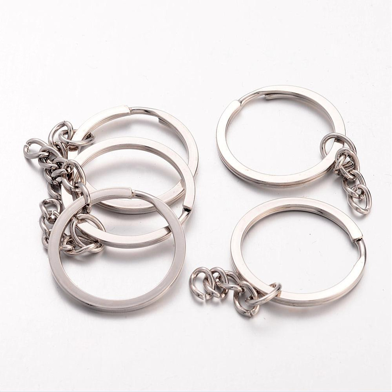 Silvertone key ring deals