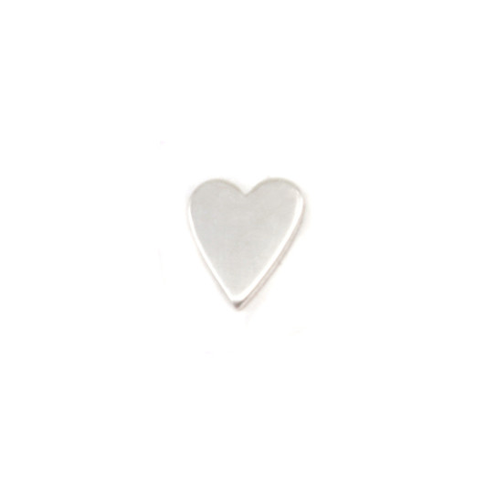 Sterling Silver Solderable Accent  - Mini Skinny Heart 24g
