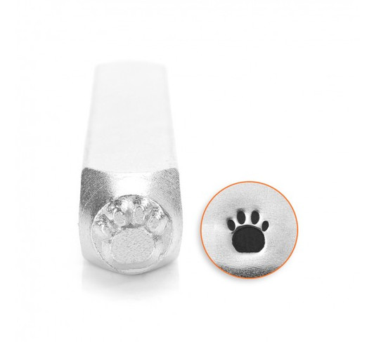 IMPRESSART - Paw Print Metal Stamp - 6mm