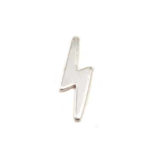 Lightning Strike Tiny Sterling Silver Solderable Accent from Beaducation 24g