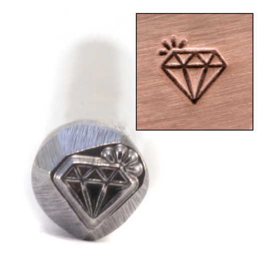 Sparkling Diamond Design Stamp 4.5mm