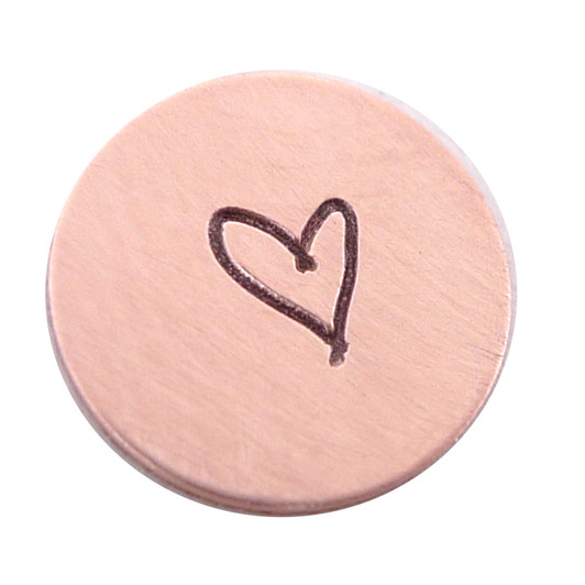 The Urban Beader - Kids Drawn Heart Design Stamp - 3mm