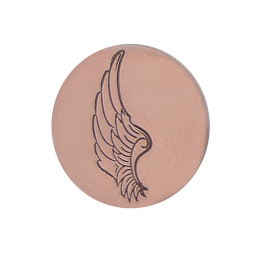 The Urban Beader - Left Angel Wing Design Stamp - 5x12mm