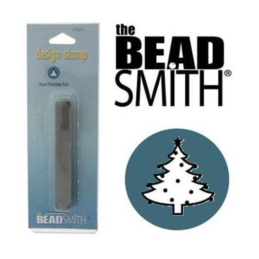 Christmas Tree Metal Design Stamp - 6mm - Beadsmith