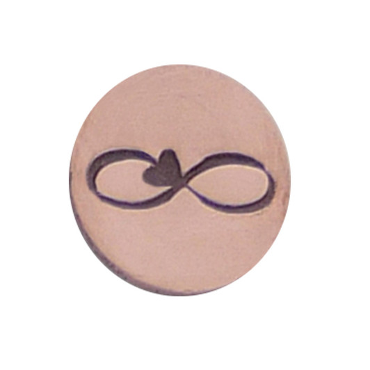 The Urban Beader - Infinity with Heart Design Stamp - 8x2.5mm