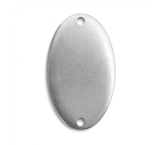 IMPRESSART - Pewter Soft Strike Oval Blank 1 1/2 x 7/8"