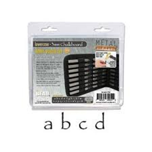 Beadsmith - Chalkboard Lowercase Metal Stamp Set 3mm