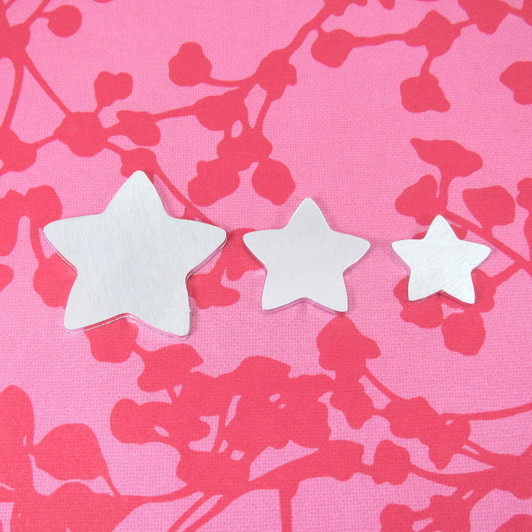 Kawaii Star Aluminium Stamping Tag Blank - 2mm - Select Size