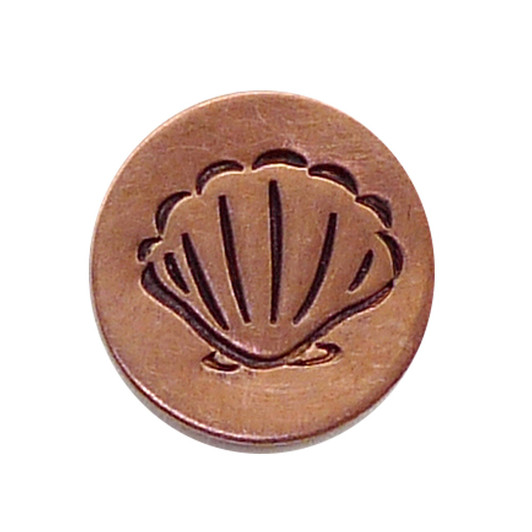 The Urban Beader - Scallop Sea Shell Design Stamp - 6mm