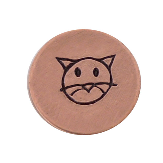 The Urban Beader - Cat Face Design Stamp - 5mm