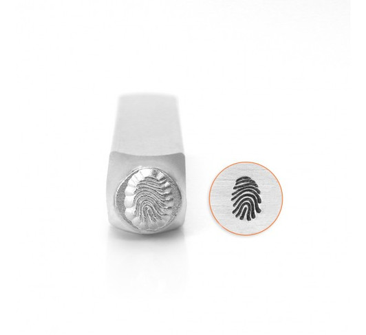 IMPRESSART - Fingerprint Metal Design Stamp - 6mm