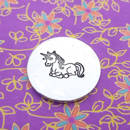 Unicorn Metal Design Stamp - 10x14mm