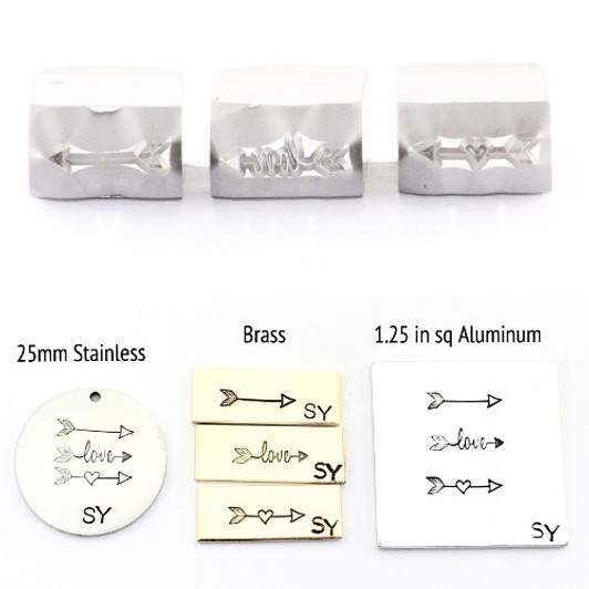 Arrows Metal Design Stamp - 8x4mm Arrows Metal Design Stamp - 8x4mm