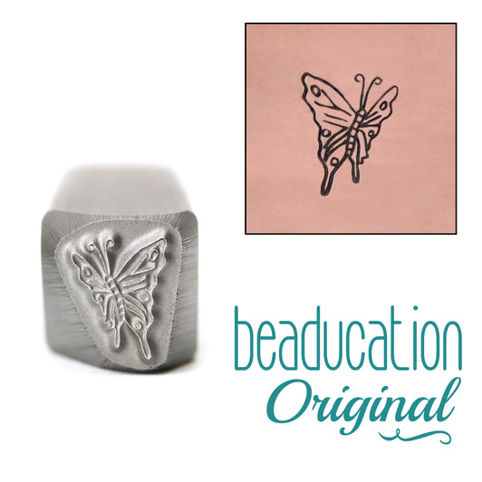 Side View Butterfly Metal Design Stamp - 9.5mm