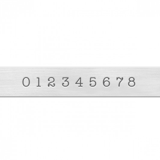 Basic Typewriter Economy Numbers Metal Stamp Set  3mm - ImpressArt