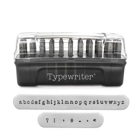 Typewriter Signature Letter Stamps Lowercase 3mm