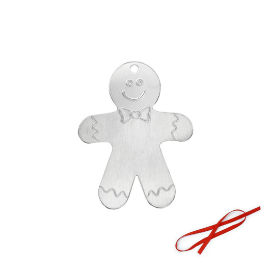 Gingerbread Man Ornament Blank 3pk