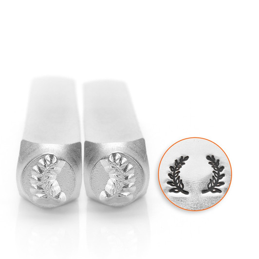 IMPRESSART - Wreath Ends 2 Pack Metal Stamp - 6mm