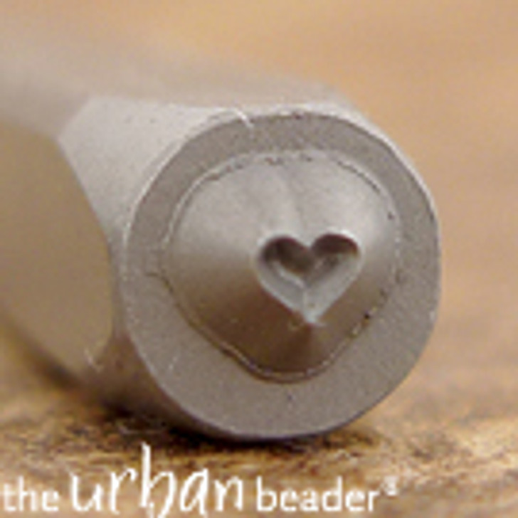 The Urban Beader - Solid Heart Design Stamp - 1.5mm