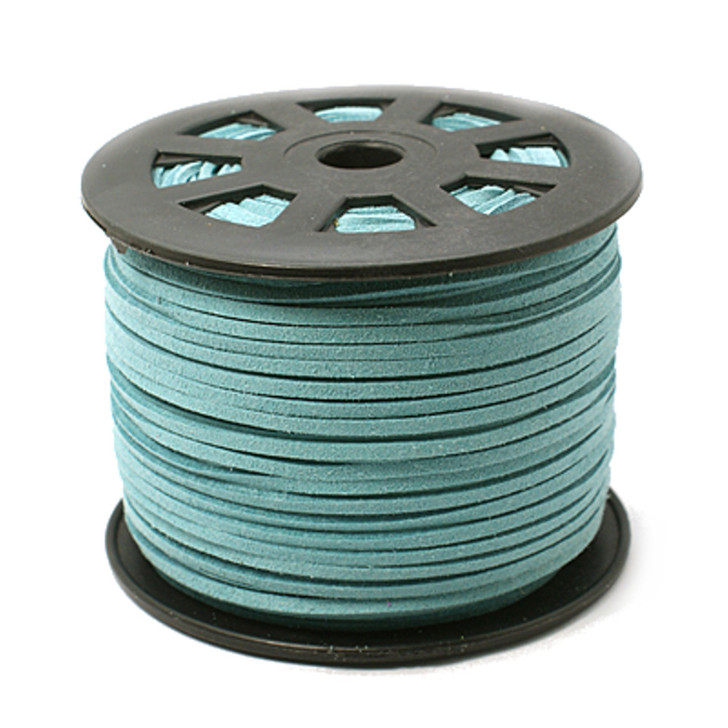 Mint Faux Suede Cord 3x1.5mm - 1Mtr