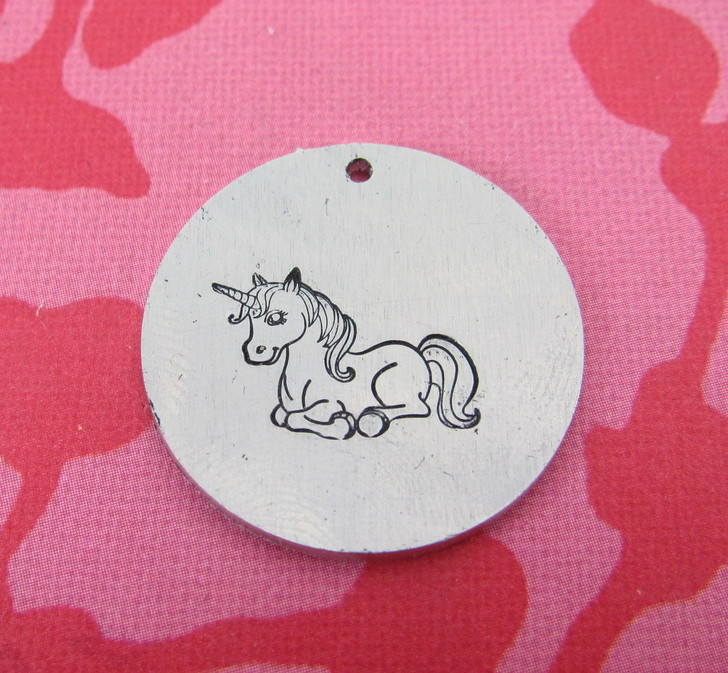 Unicorn Metal Design Stamp - 10x14mm