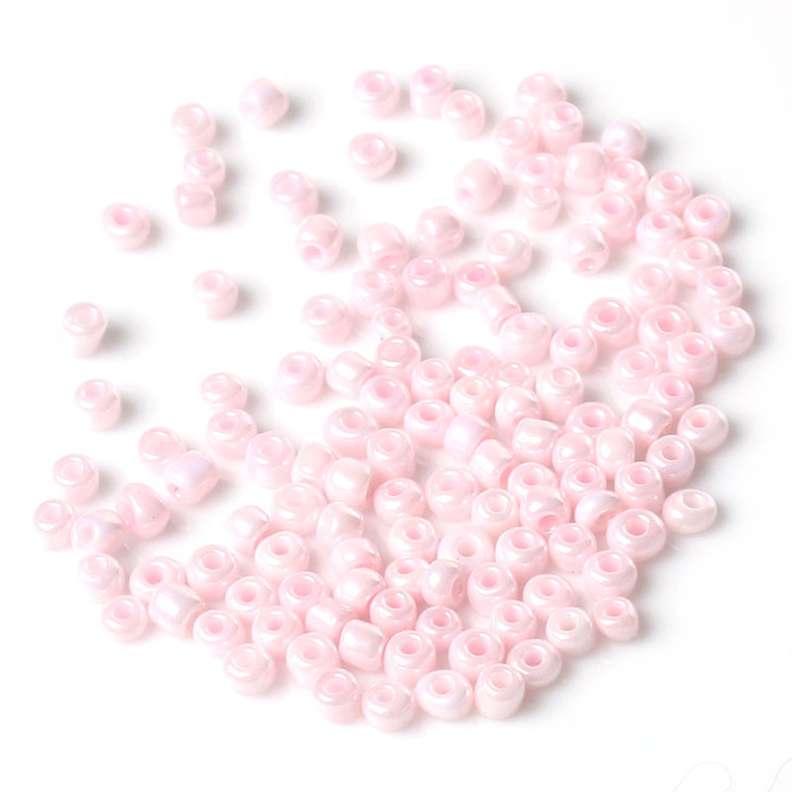 Carnation Pink  - 15g Ceramic Glass Seed Beads Size 3mm 8/0