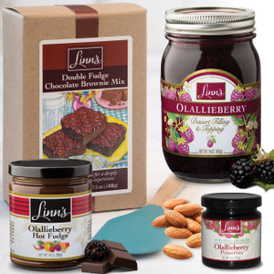 Linn's Double Fudge Chocolate Brownie Gift Linn's Double Fudge Chocolate Brownie Gift