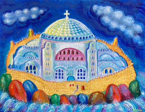 "Hagia Sophia" Acrylic on canvas