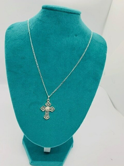 TIFFANY & CO. Elsa Peretti Cross Pendant on Chain in Sterling Silver  Silvery Metallic Metal ref.932307 - Joli Closet