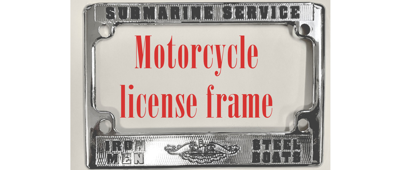 Motorcycle license frame