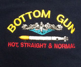 Bottom Gun Embroidery Example